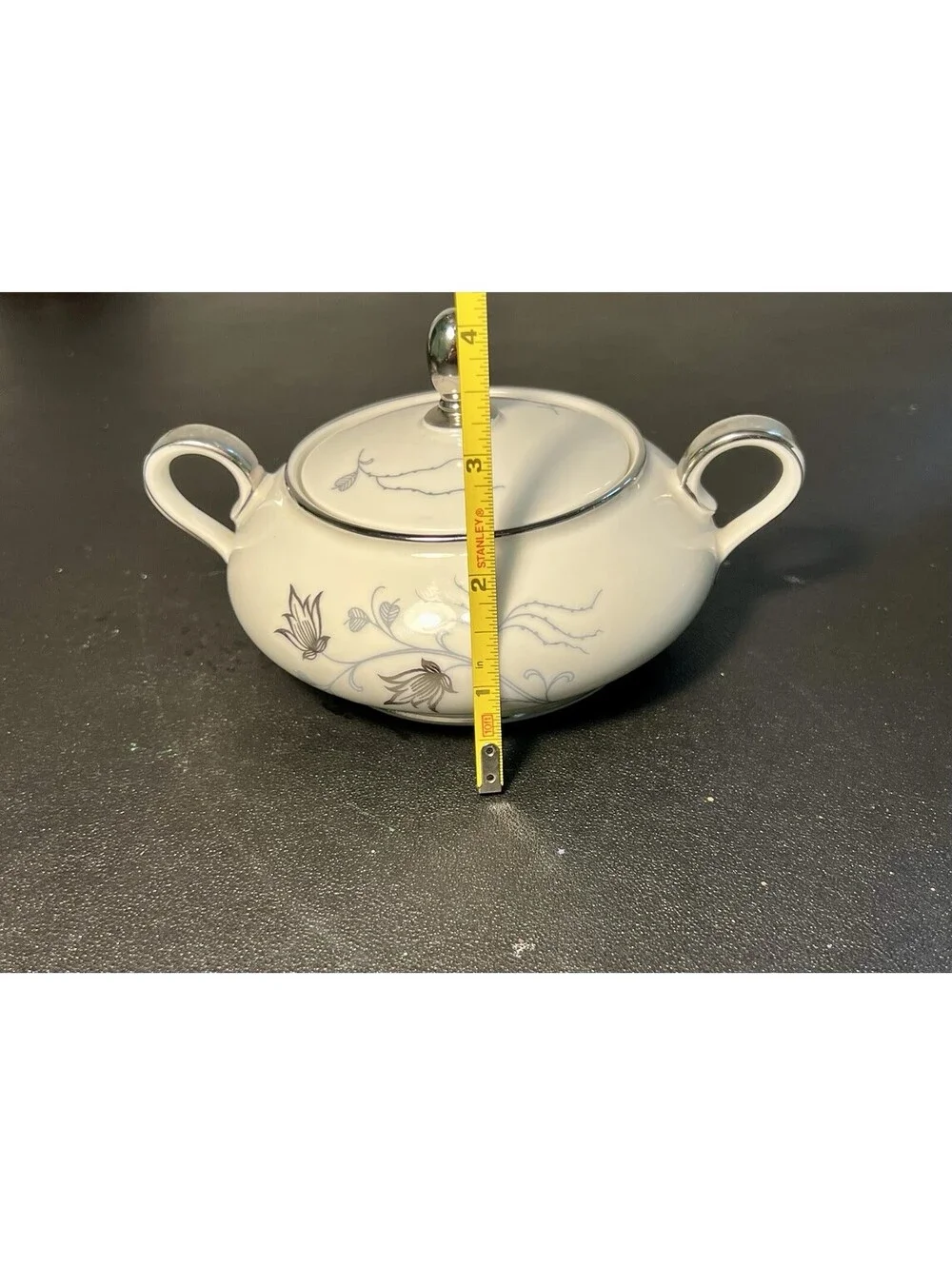 Eschenbach Bavaria 1960s Creamer And Sugar Bowl Silver Arbor Baronet China